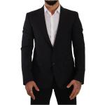 Eleganta Svarta Slim fit kostymer från Dolce & Gabbana på rea för Herrar 