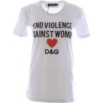 Vita Kortärmade Kortärmade T-shirts från Dolce & Gabbana på rea i Storlek S för Damer 
