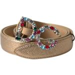 Gula Läderbälten från Dolce & Gabbana på rea i Läder för Damer 