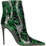 Vinter Gröna Ankle-boots i Läder för Damer 