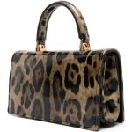 Leopard-mönstrade Ljusbruna Handväskor i skinn från Dolce & Gabbana på rea i Kalvskinn för Flickor 