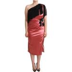 Rosa Sidenklänningar med fransar från Dolce & Gabbana på rea i Siden för Damer 