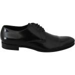Formella Svarta Derby-skor från Dolce & Gabbana på rea i Satin för Herrar 