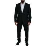 Formella Svarta Slim fit kostymer från Dolce & Gabbana på rea för Herrar 