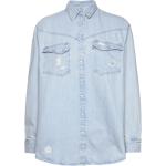 Western Indigoblåa Långärmade Långärmade skjortor från LEVI'S Western i Storlek XL för Damer 