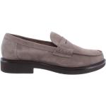 Taupe-färgade Loafers från Doucal's på rea med Klackhöjd till 3cm i Mocka för Herrar 