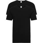Dovre T-Shirt 2-Pack Gots Tops T-shirts Short-sleeved Black Dovre