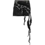 Svarta Jeanskjolar med fransar från Blumarine på rea med W42 i Storlek XL i Denim för Damer 