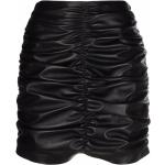 Korta Svarta Minikjolar från Manokhi på rea i Storlek XS i Läder för Damer 