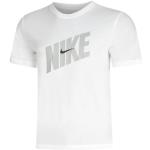 Vita T-shirts med tryck från Nike Dri-Fit på rea i Storlek S för Herrar 