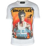 Dsquared2 Bruce Lee Illustration Vit T-Shirt White, Herr