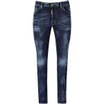 Blåa Slim fit jeans Urblekta från DSQUARED2 på rea för Herrar 