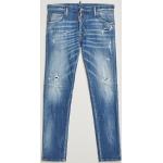 Ljusblåa Stretch jeans från DSQUARED2 i Storlek M för Herrar 