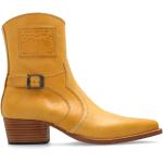Gula Cowboy-boots från DSQUARED2 med spetsig tå i Läder för Herrar 