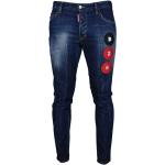 Mörkblåa Slim fit jeans från DSQUARED2 på rea för Herrar 