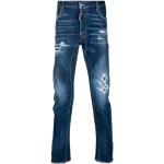 MC/Biker wear Blåa Slitna jeans från DSQUARED2 på rea för Herrar 