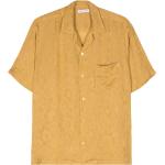 Guldiga Kortärmade Kortärmade skjortor i Storlek M för Herrar 