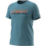 Casual Hållbara Ekologiska Blåa Kortärmade Kortärmade T-shirts från Dynafit på rea i Storlek M i Bomull för Herrar 