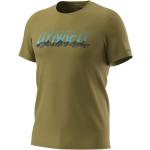 Sportiga Hållbara Ekologiska Gröna Kortärmade Kortärmade T-shirts från Dynafit på rea i Storlek XL i Bomull för Herrar 