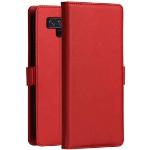 Röda Samsung Galaxy Note 9 skal Plånboksfodral i Konstläder 