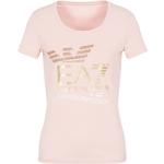 Rosa Kortärmade Kortärmade T-shirts från Armani Emporio Armani på rea i Storlek XL i Jerseytyg för Damer 