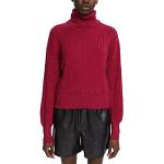 Streetwear Körsbärsröda Grovstickade tröjor från Esprit edc i Storlek L för Damer 