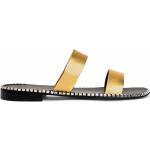 Guldiga Slip in-sandaler från GIUSEPPE ZANOTTI i storlek 40 med Slip-on med öppen tå i Läder 