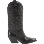 Svarta Ankle-boots från Elena Iachi på rea med Klackhöjd 5cm till 7cm i Läder för Damer 
