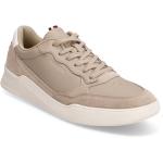 Elevated Cupsole Leather Mix Låga Sneakers Beige Tommy Hilfiger