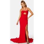 Maxilånga Röda Cut out klänningar i Storlek XL för Damer 