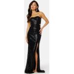 Svarta Cut out klänningar med glitter i Storlek XS för Damer 