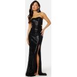 Svarta Cut out klänningar med glitter i Storlek XL för Damer 