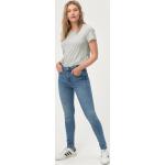 Regular Mörkblåa High waisted jeans från Ellos på rea i Storlek L i Denim för Damer 