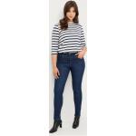 Regular Mörkblåa High waisted jeans från Ellos i Storlek L i Denim för Damer 