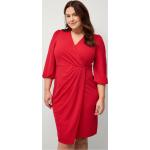 Röda Omlottklänningar med puffärm från Ellos i Storlek 4 XL för Damer 