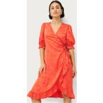 Orange Omlottklänningar med volang från Ellos i Storlek 3 XL för Damer 