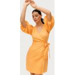 Orange Omlottklänningar med puffärm från Ellos på rea i Storlek L för Damer 