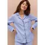 Ljusblåa Pyjamaströjor från Ellos i Storlek 3 XL i Bomull för Damer 