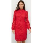 Röda Spetsklänningar med volang från Ellos i Storlek XS för Damer 