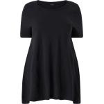 Ekologiska Svarta T-shirts stora storlekar Asymmetriska från Ellos i Storlek 3 XL för Damer 