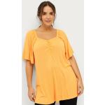 Hållbara Orange T-shirts stora storlekar från Ellos i Storlek XL i Viskos för Damer 