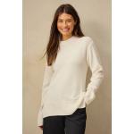 Hållbara Off white Ribbstickade tröjor från Ellos i Storlek XL för Damer 