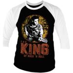 Elvis Presley - The King Of Rock 'n Roll Baseball 3/4 Sleeve Tee, Long Sleeve T-Shirt