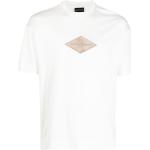 Vita Kortärmade T-shirts stora storlekar med broderi från Armani Emporio Armani på rea i Storlek 3 XL för Herrar 