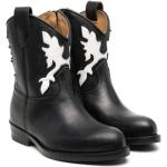 Svarta Cowboy-boots på rea i storlek 39 med Slip-on i Kalvskinn för Flickor 