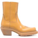 Orange Cowboy-boots på rea i storlek 38 med Fyrkantig tå i Kalvskinn för Herrar 