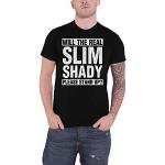 Eminem T Shirt The Real Slim Shady please stand Up Official Mens Black L