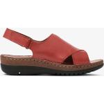 Röda Sandaletter på rea i storlek 36 med Klackhöjd 3cm till 5cm i Läder för Damer 