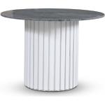 Gråa Runda matbord från Skånska Möbelhuset Empire med diameter 105cm i Marmor 