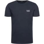 Blåa Kortärmade T-shirts från Armani Emporio Armani i Storlek XXL för Herrar 